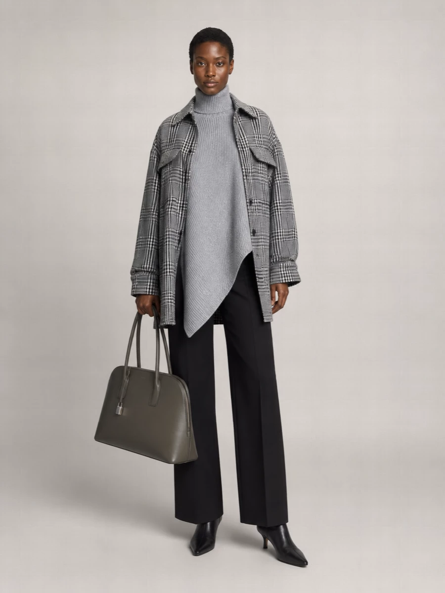 Stella Mccartney Checked Wool Overshirt