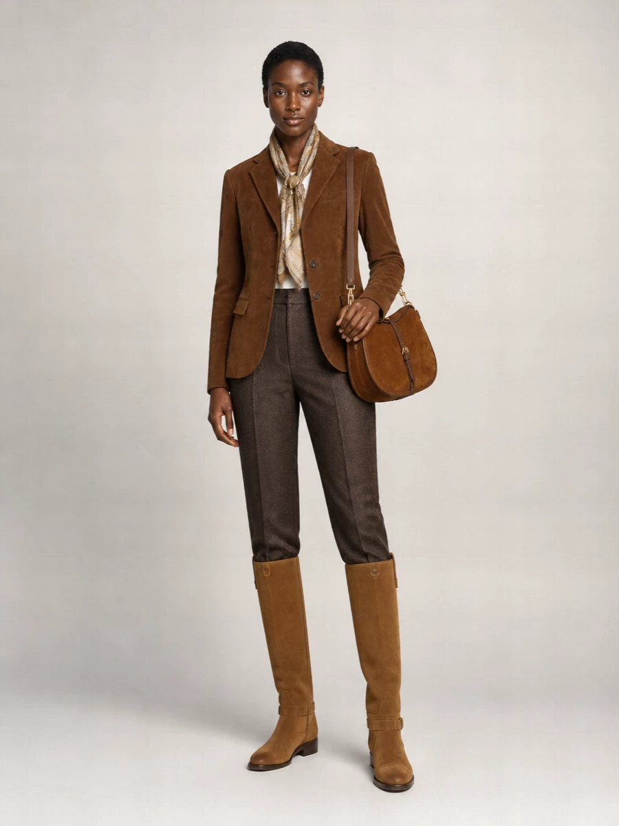 Burberry Suede Knee-High Boots