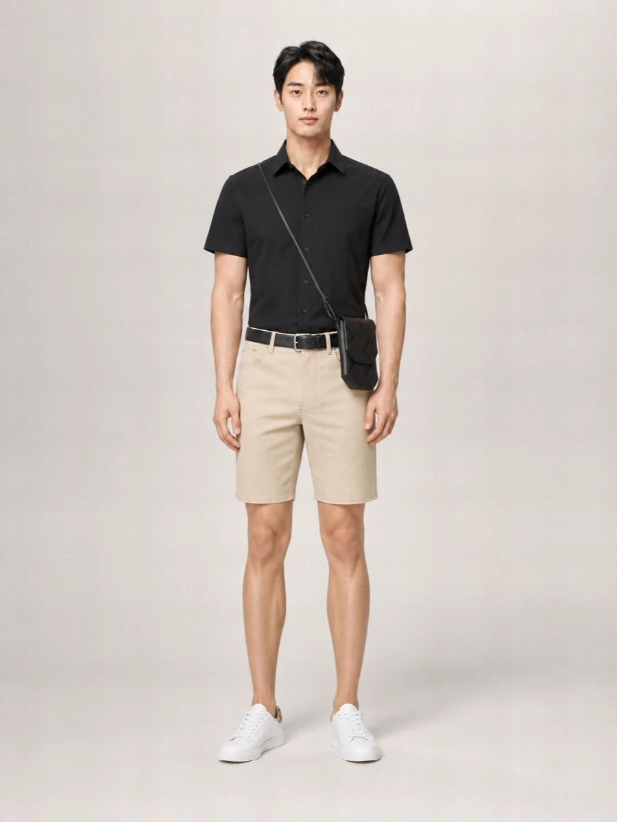 Burberry Organic Cotton Short-Sleeve Shirt