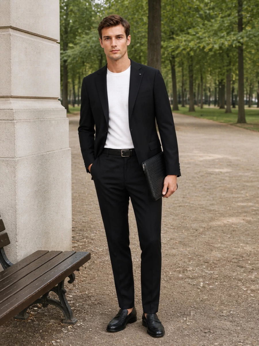 Tagliatore blazer pt torino trousers tods loafers