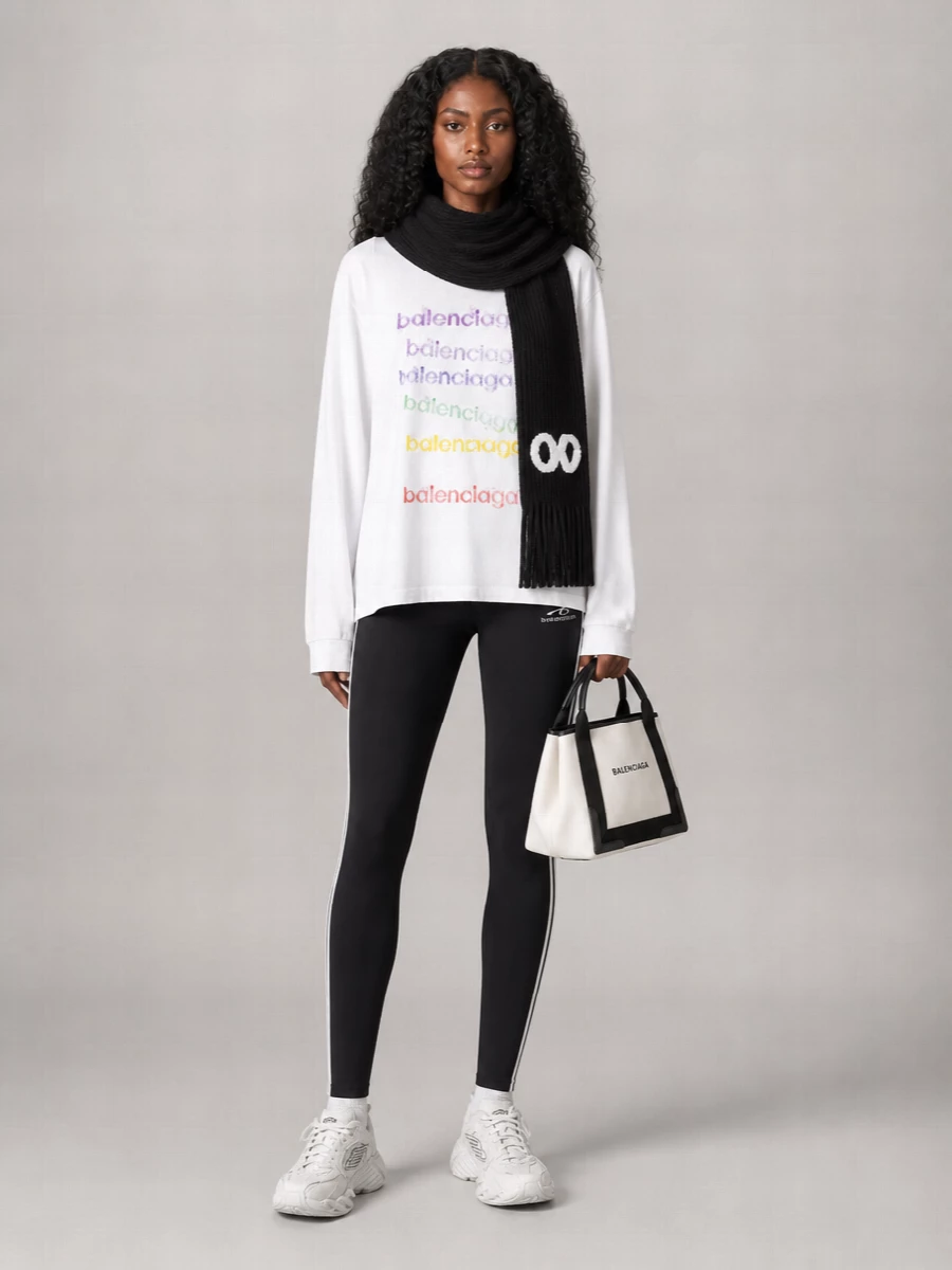 Balenciaga silk short-sleeve top