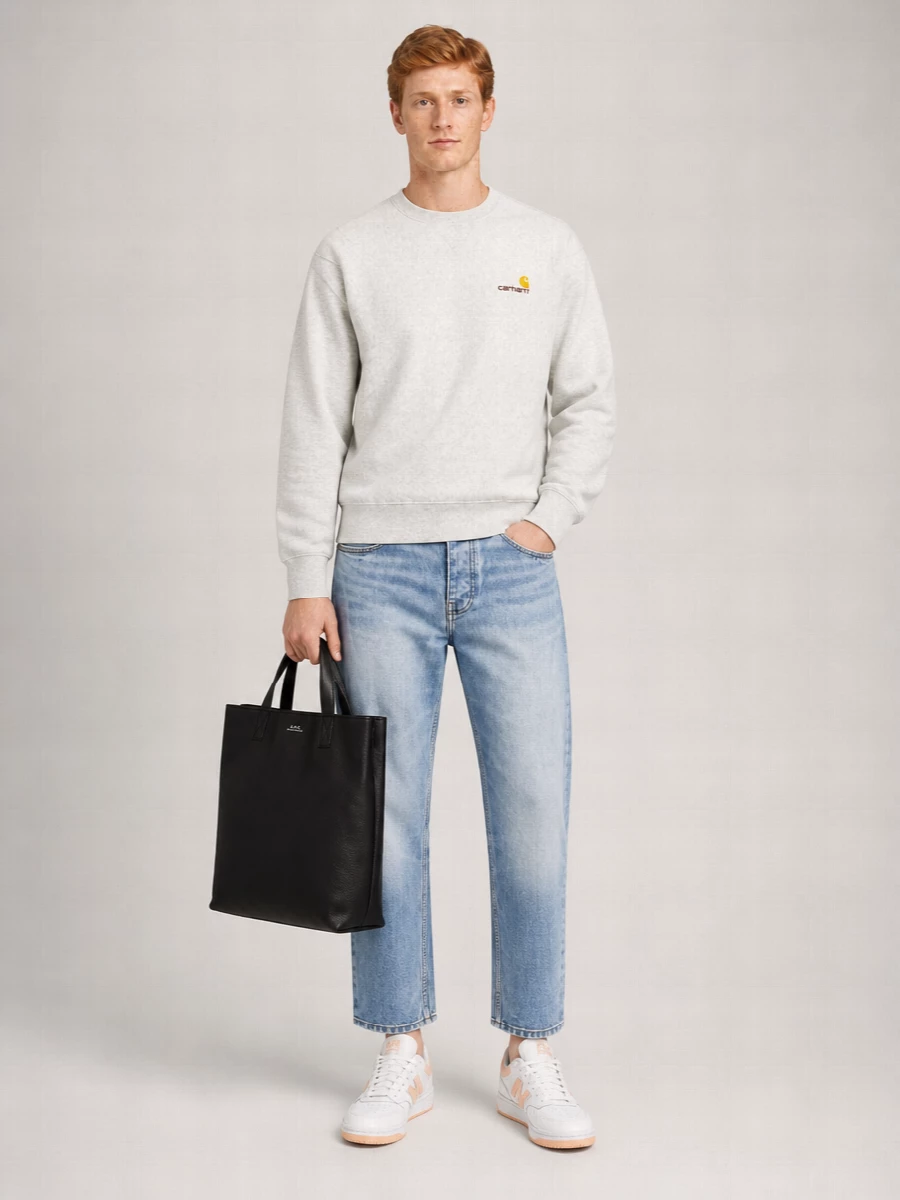 Carhartt Wip Newel Cropped Straight Leg Denim Pant