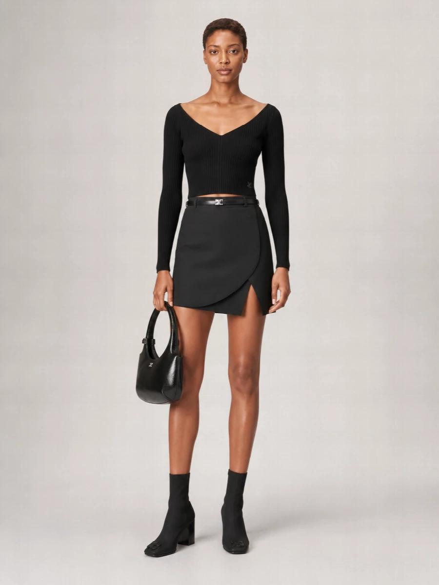Courrèges Calf Leather Belt