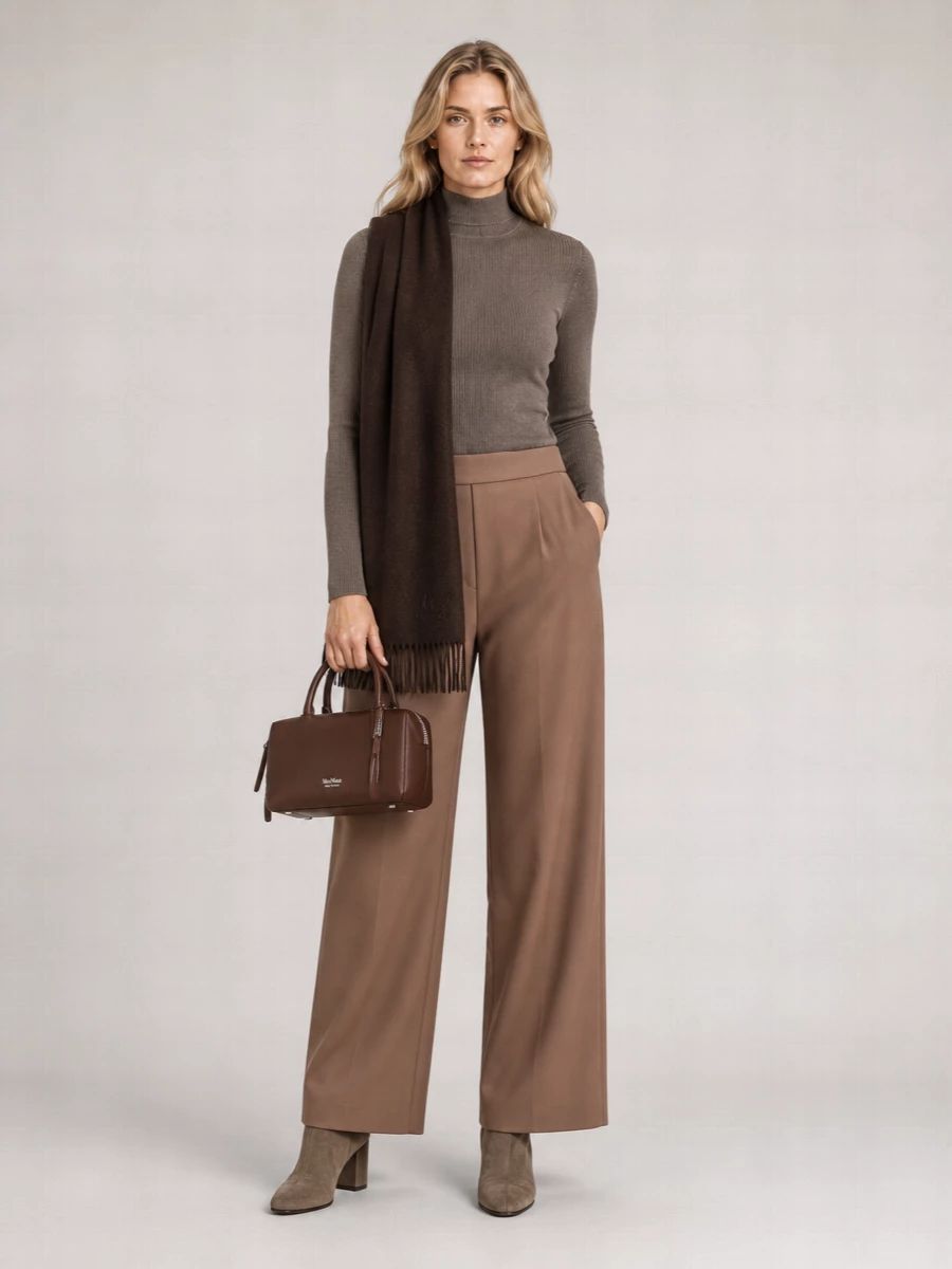 Max Mara Virgin Wool Turtleneck Sweater