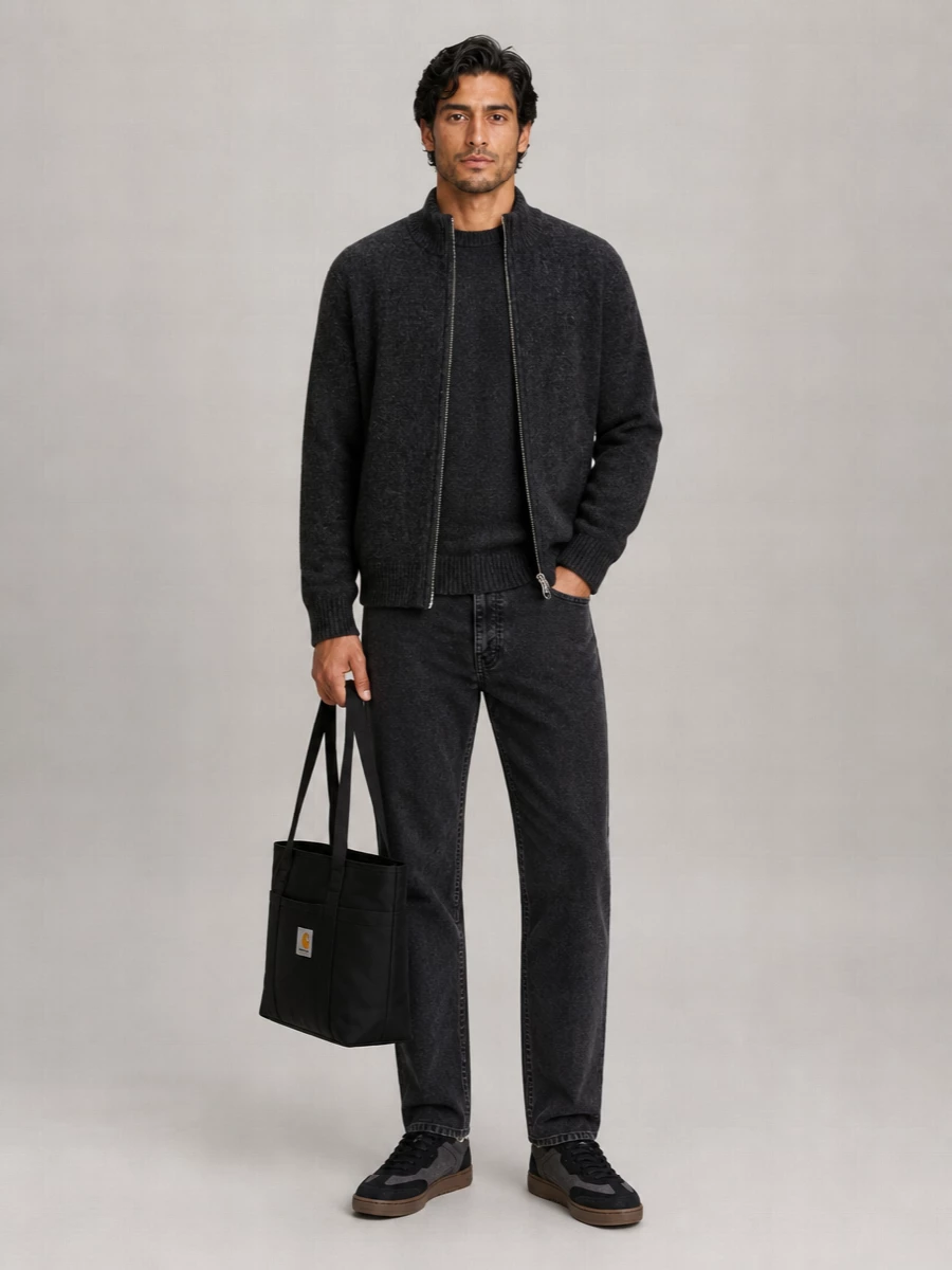 Carhartt Wip Ribbed High Neck Knit Jacket