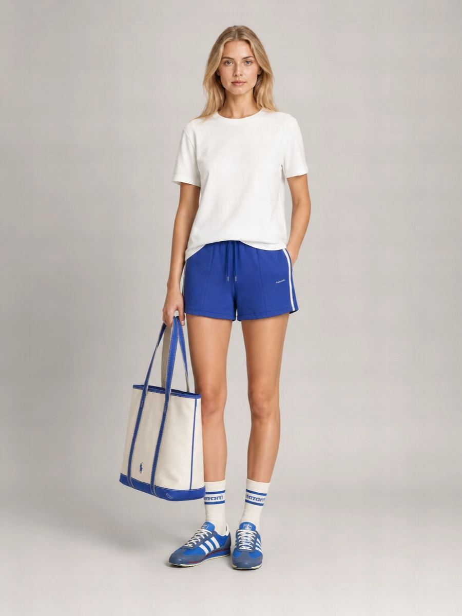 Parosh Striped Logo Embroidered Cotton Blend Shorts
