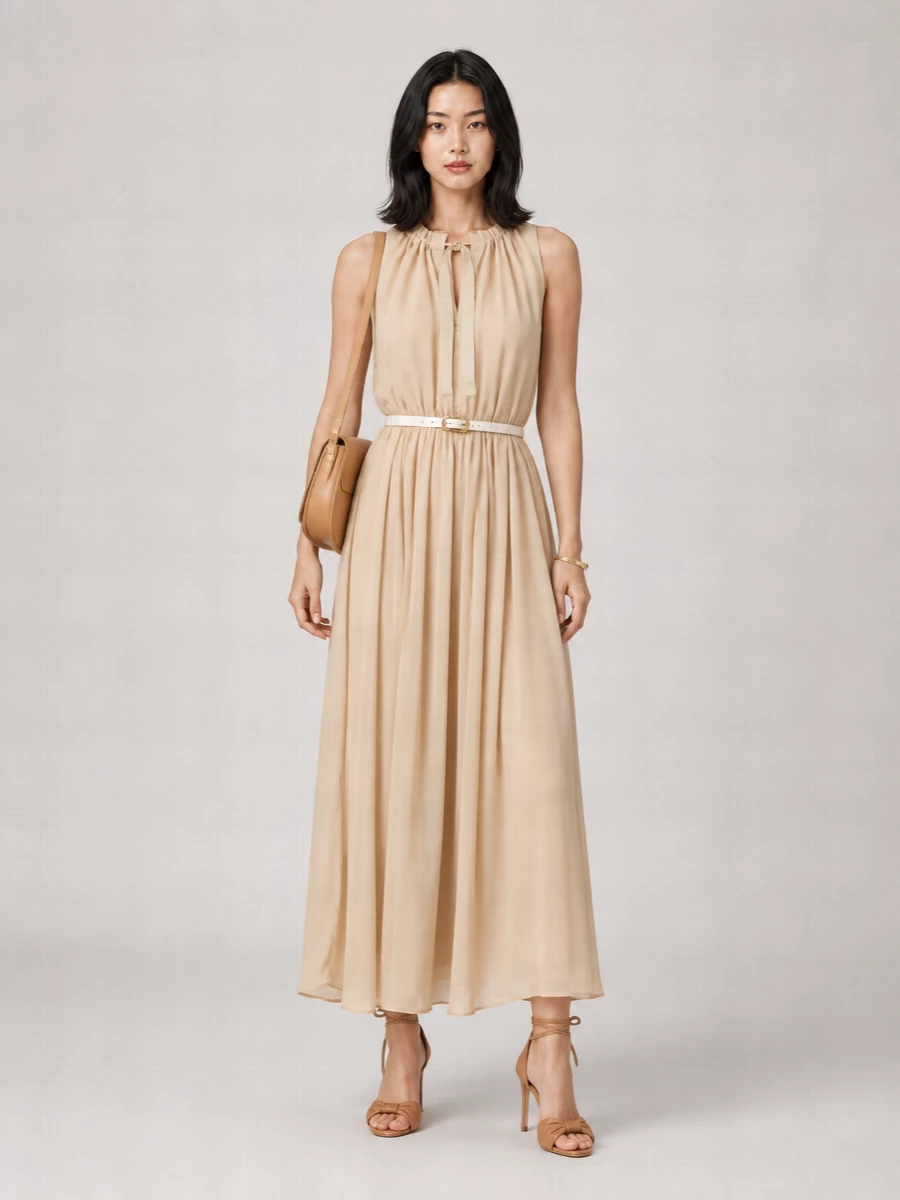 Patou Embroidered Maxi Dress