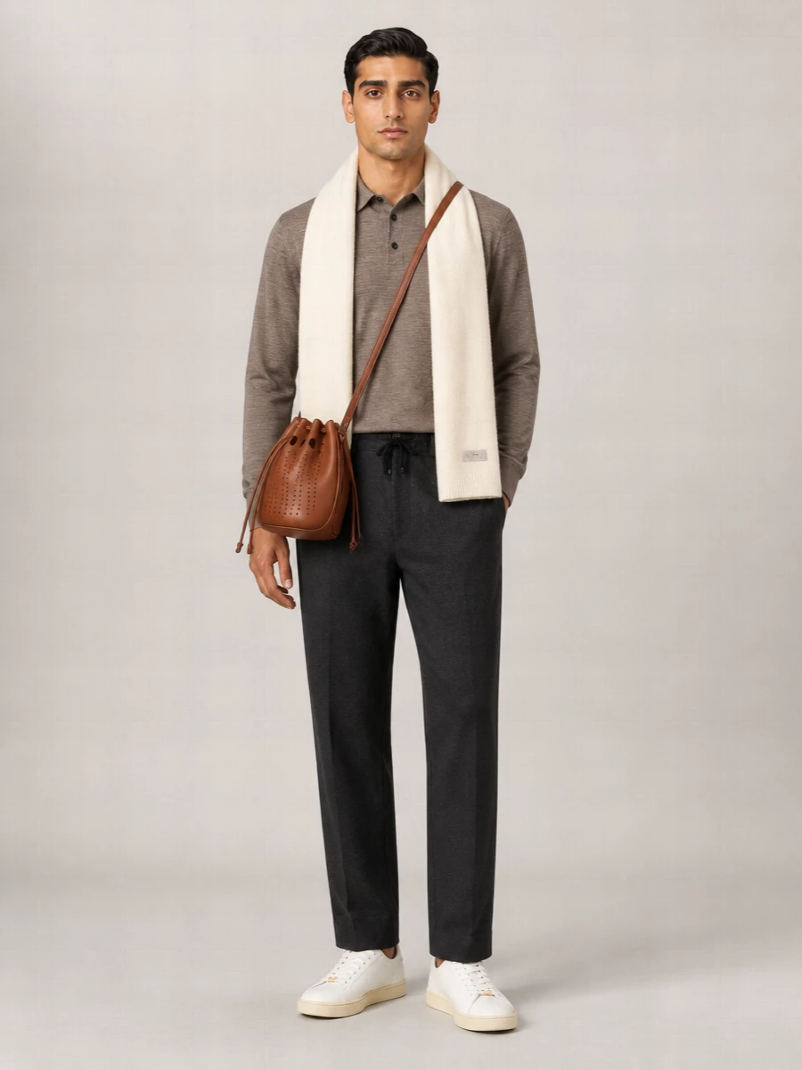 Vince Cashmere Wool Polo Jumper