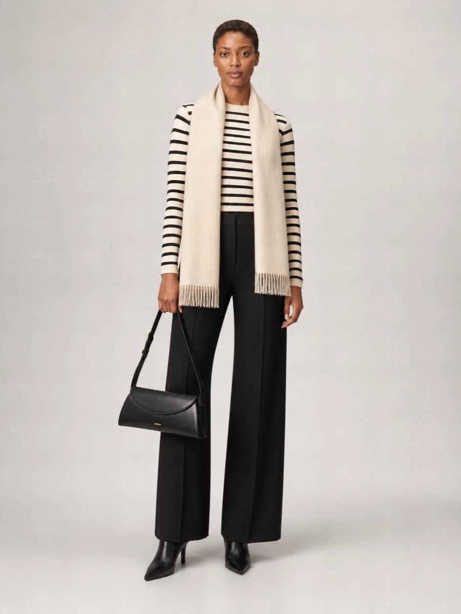 Jil Sander Striped Knit Sweater Long Sleeves