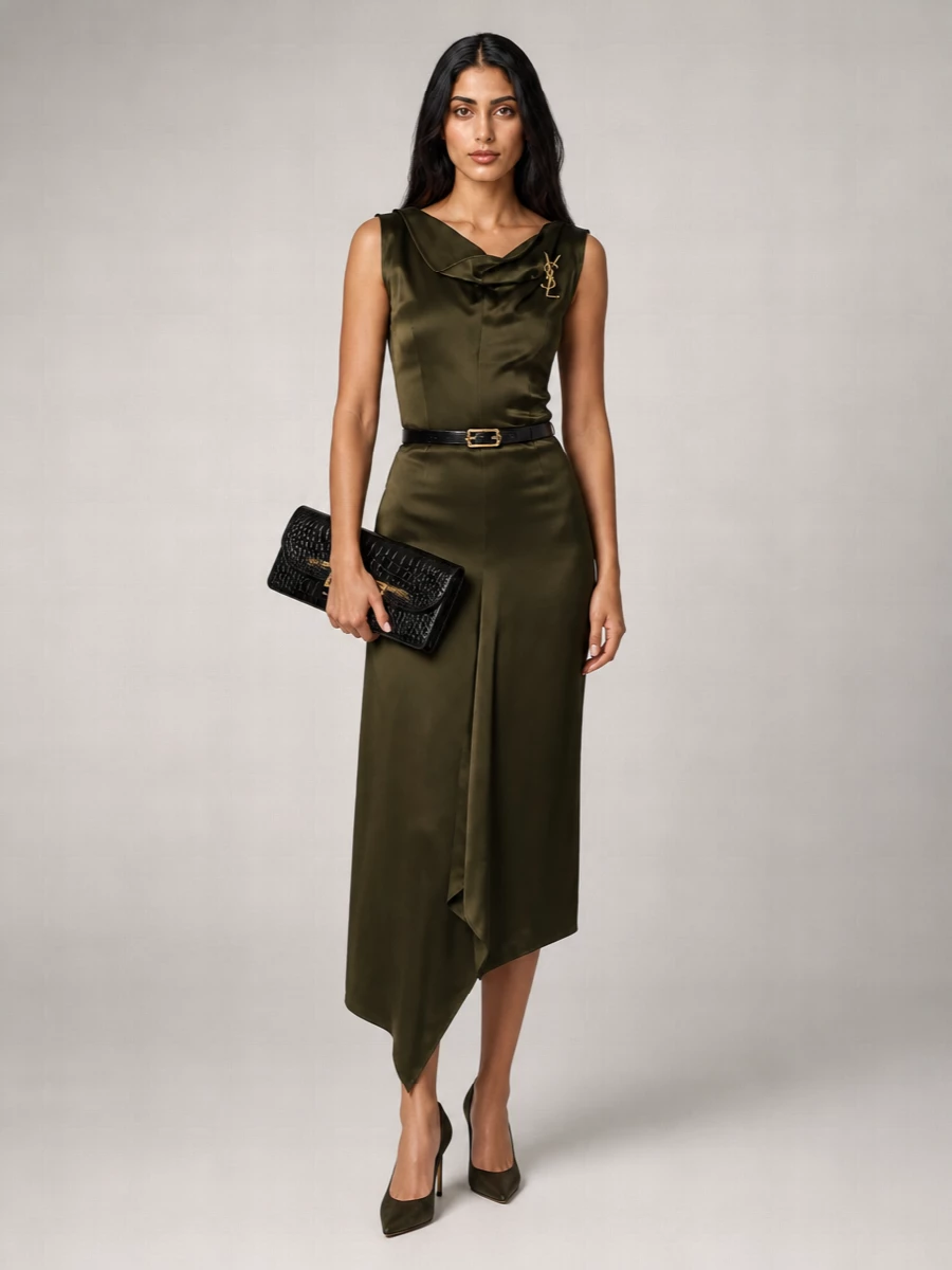 Victoria Beckham Dorian Leather Clutch Bag