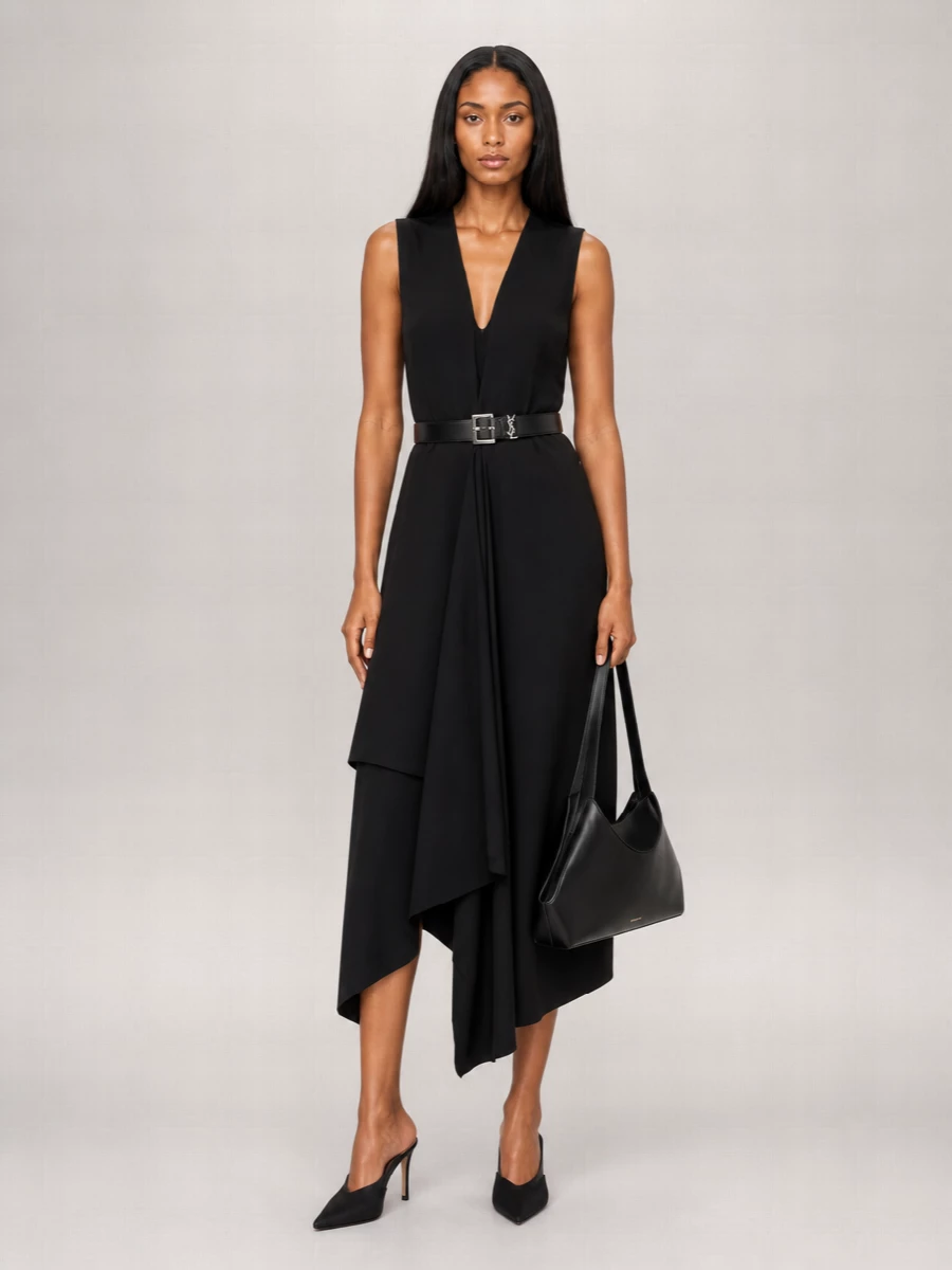 Sportmax Twill Midi Dress