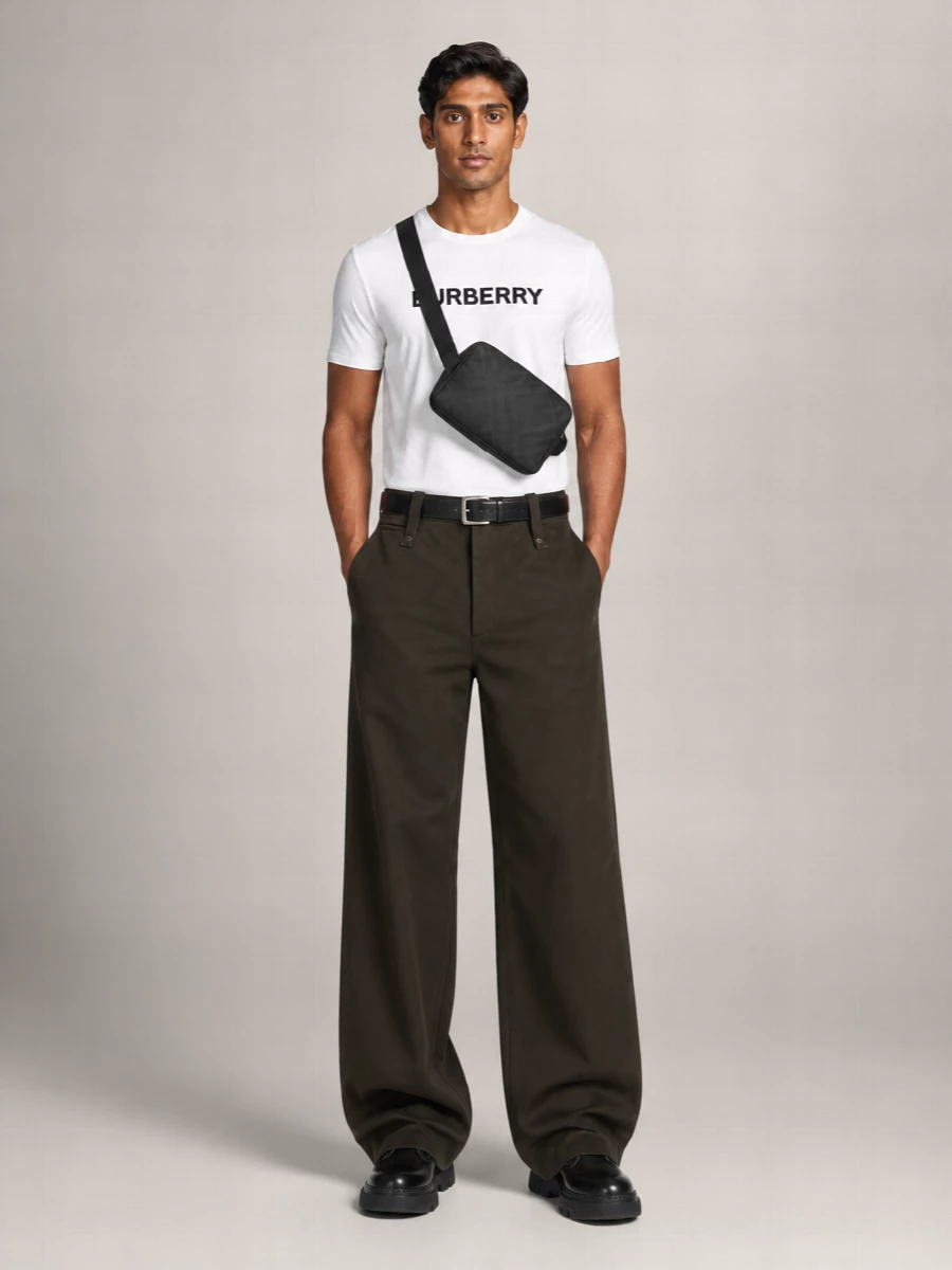 Burberry Printed Nylon Belt Bag