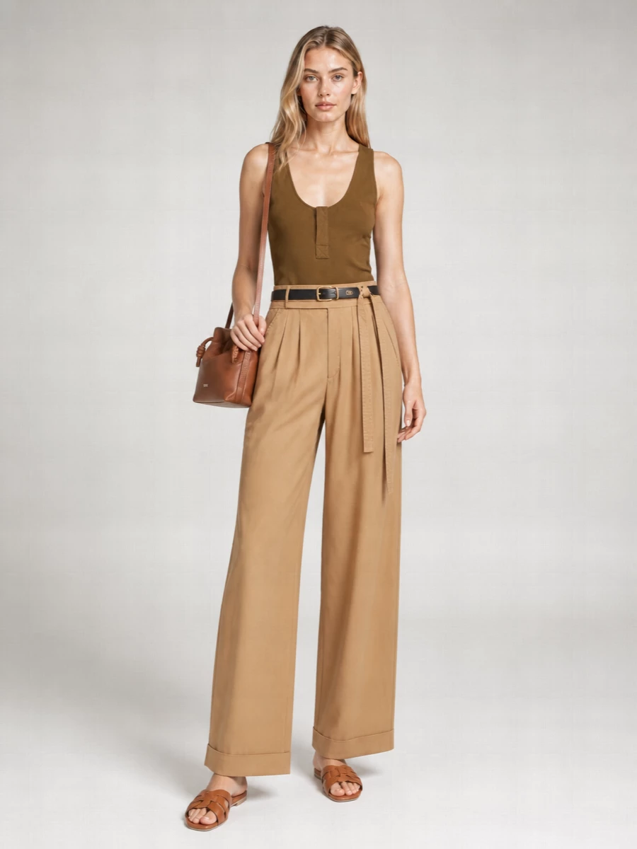 Saint Laurent Cotton Linen Top