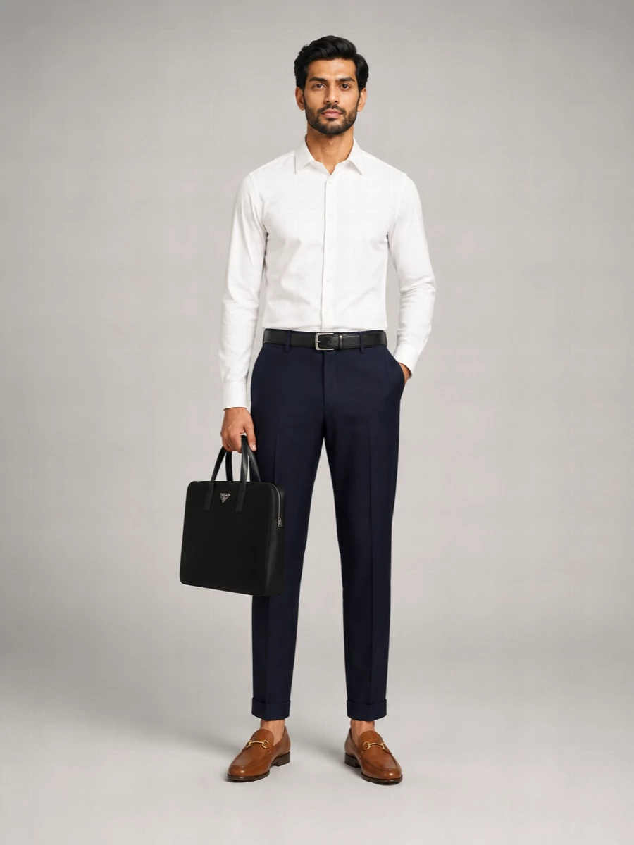 Balmain Wool Straight-Leg Trousers