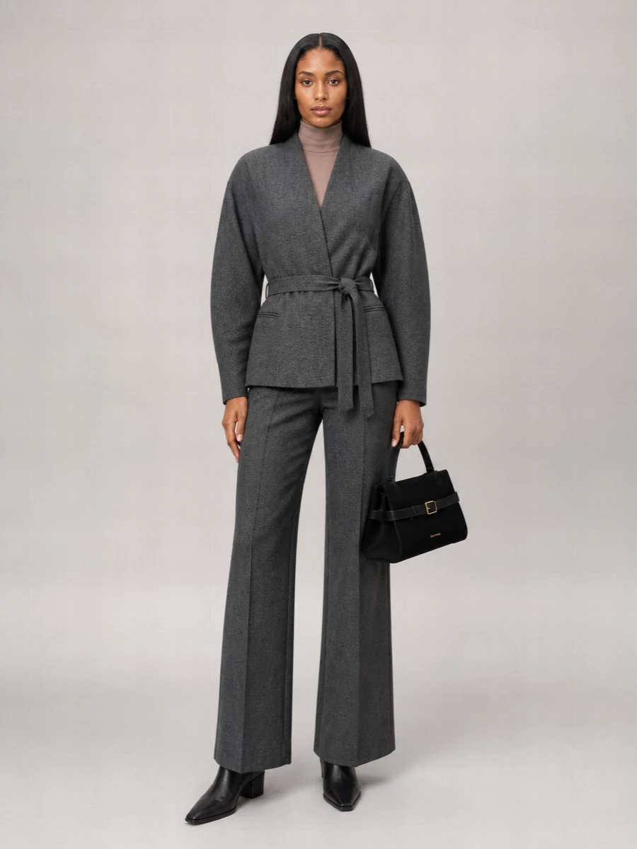The Andamane Belted Single Breasted Blazer