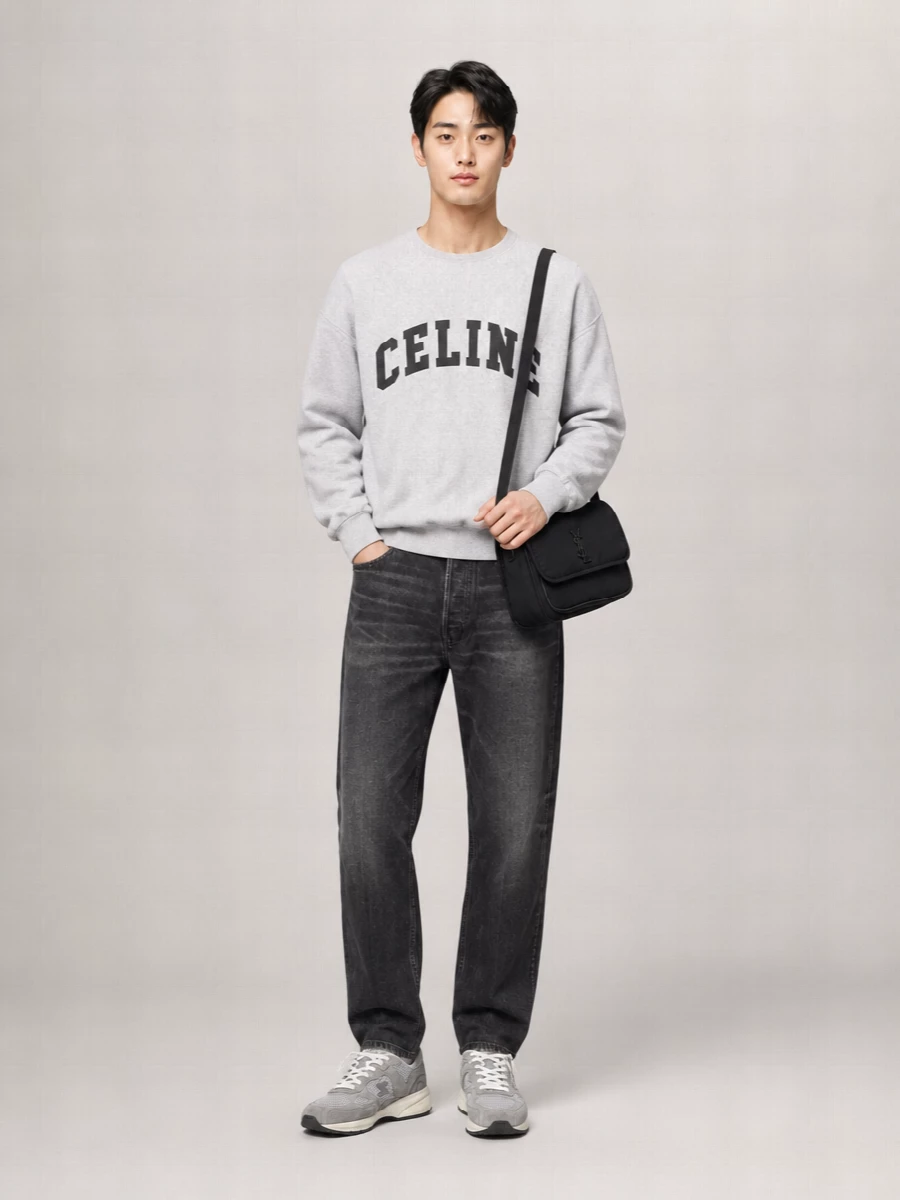 Celine Cotton Relaxed Sweatshirt