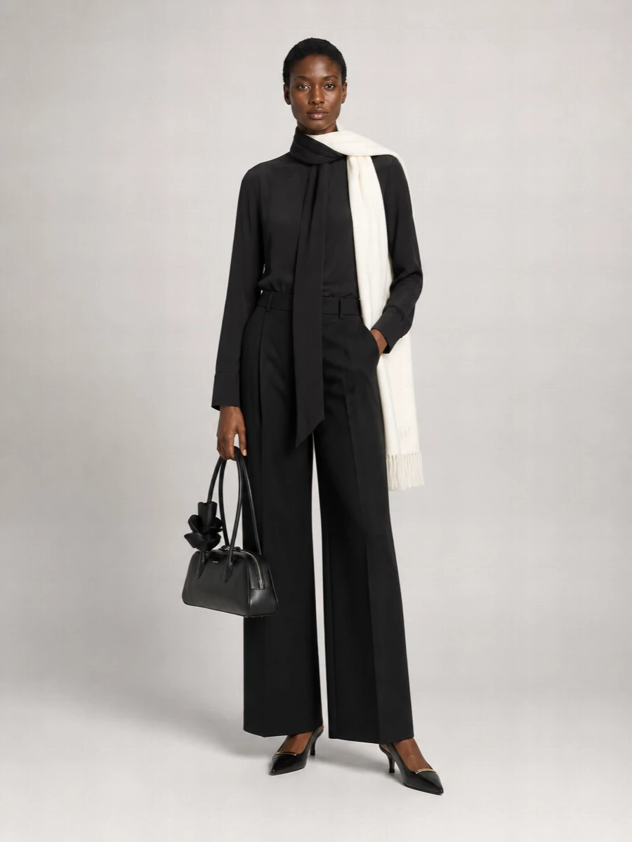 Sportmax Striped Satin Oversized Blouse