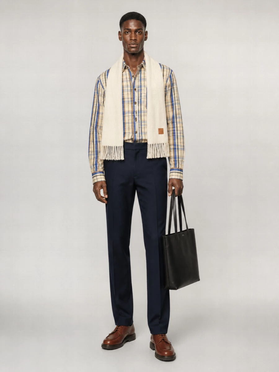 A.p.c. Checked Cotton Overshirt