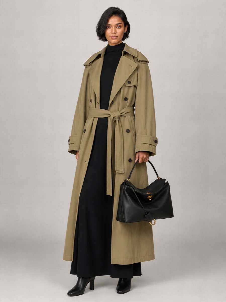 Balenciaga Cotton Suspended Trench Dress