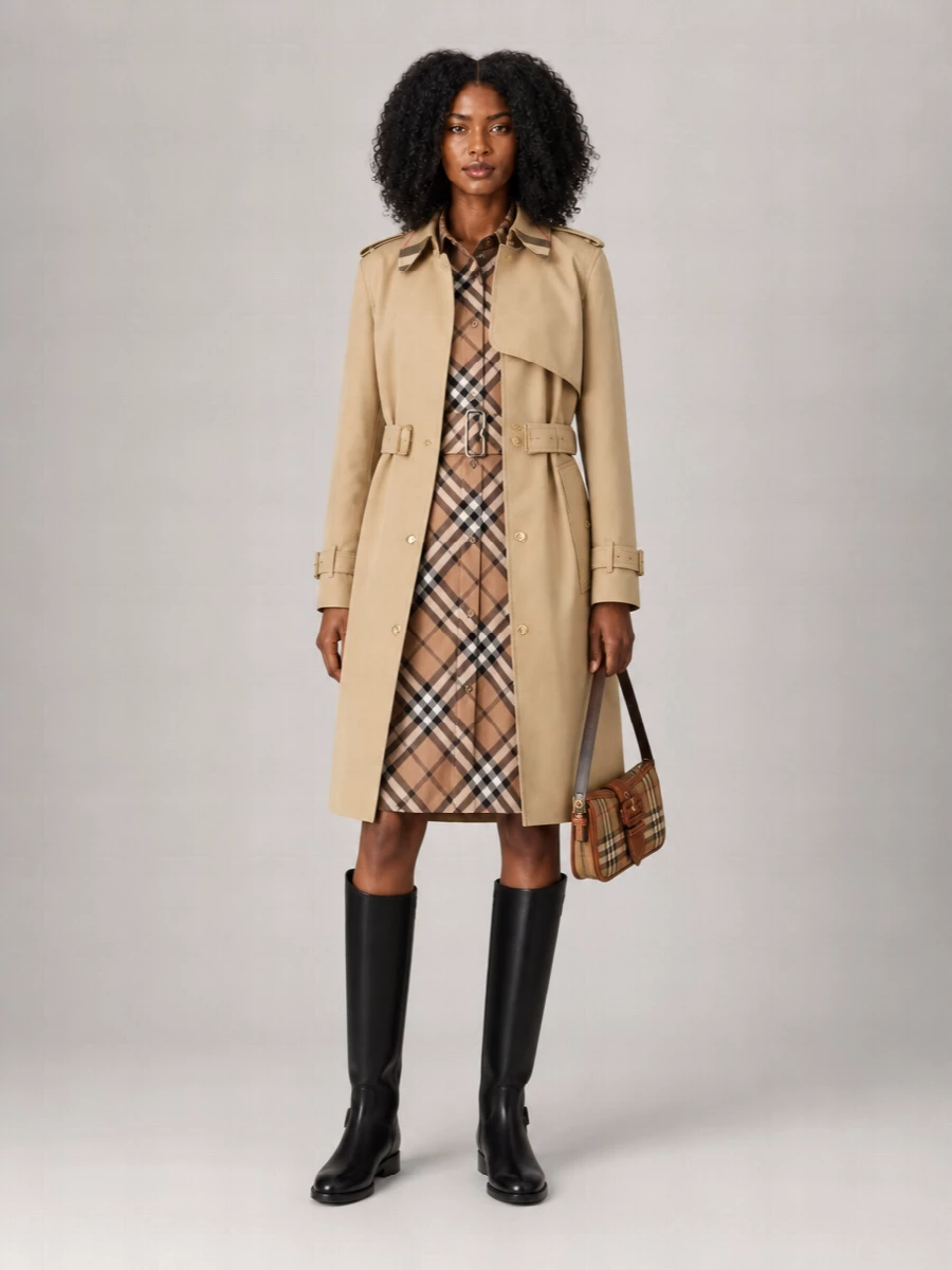 Burberry Belted Single-Breasted Trench Coat