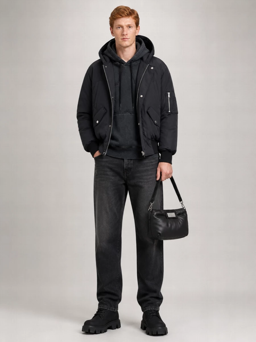 Mm6 Maison Margiela Hooded Puffer Jacket