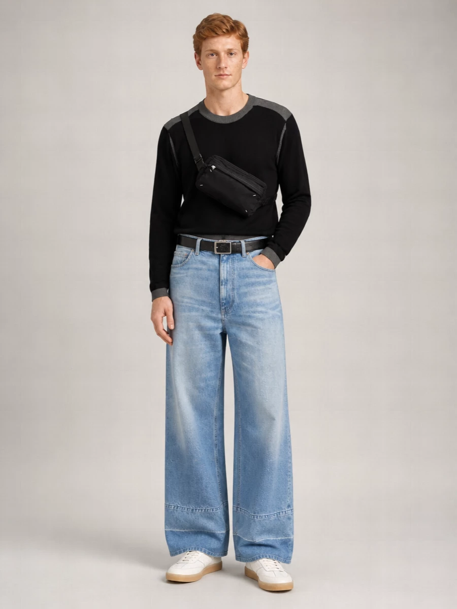 Mm6 Maison Margiela Wide-Leg Jeans