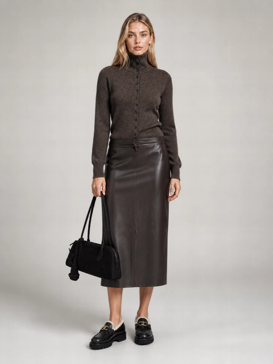Valentino Garavani Calf Leather Fur Loafers