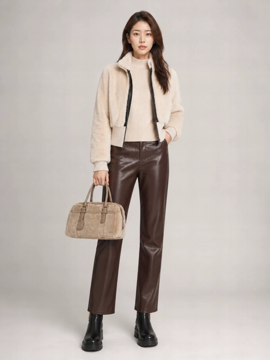 Pinko Polyester Puffer Coat