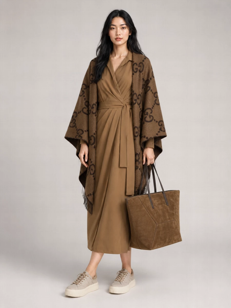 Brunello Cucinelli Monili Suede Shoulder Bag