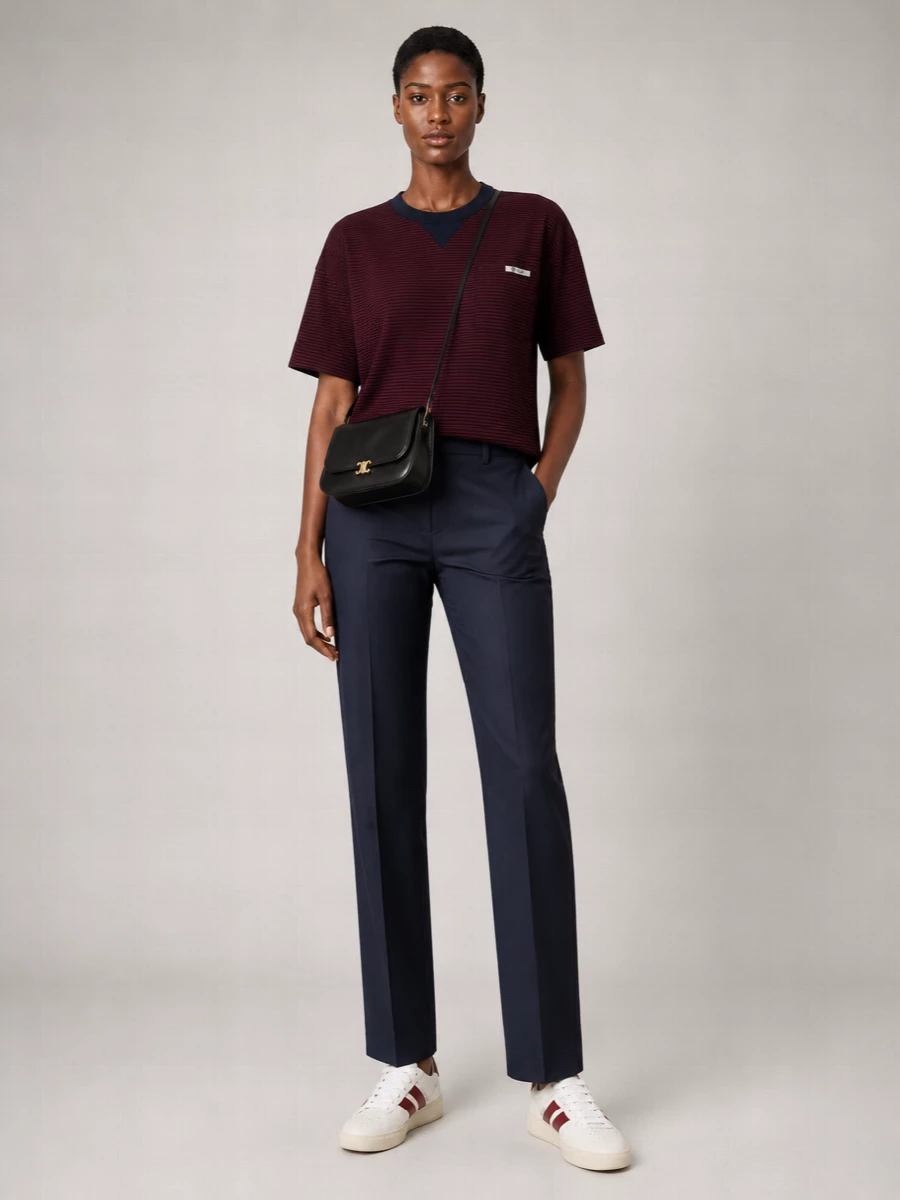 Celine Leather Saddle Cross-Body Bag