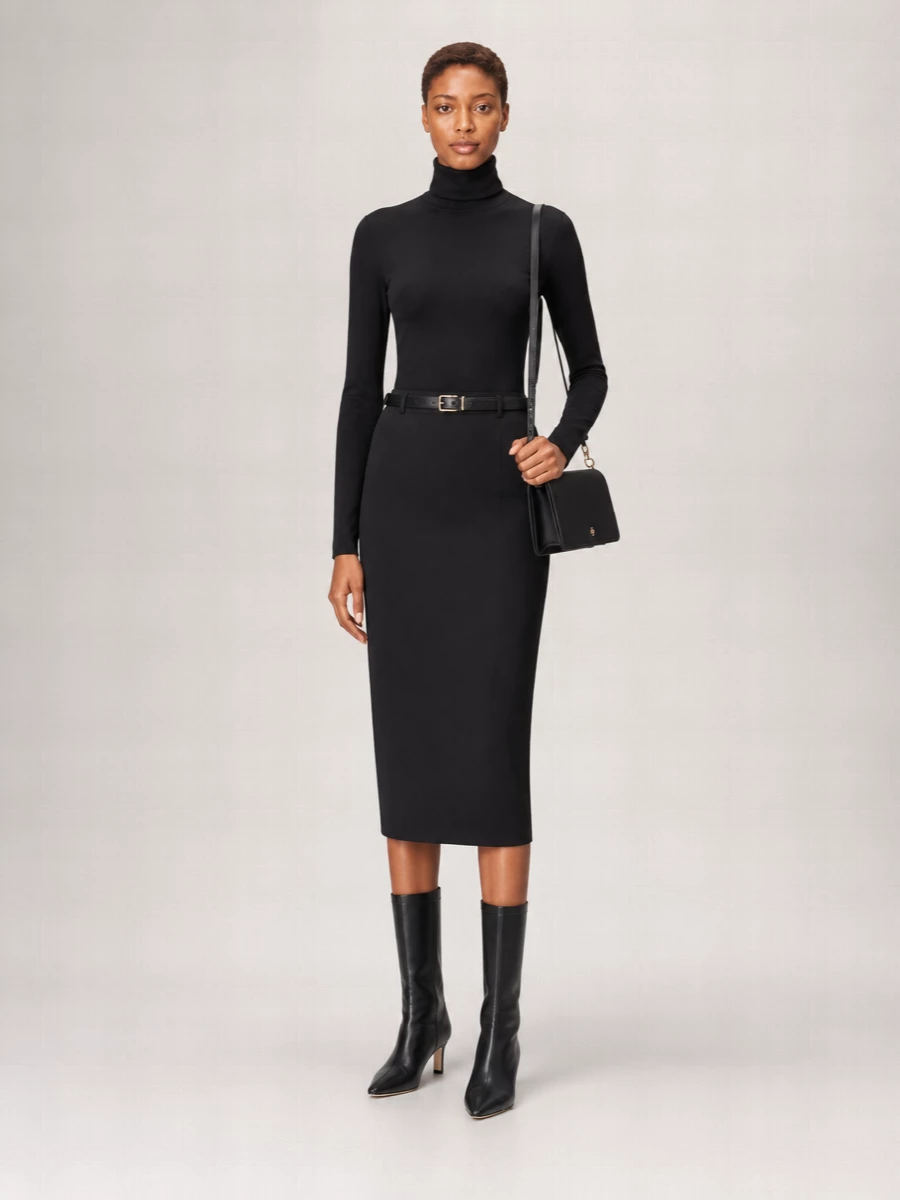 Vince Long-Sleeve High-Neck Top