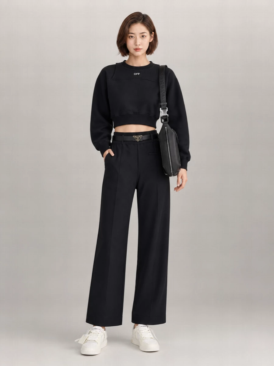 Off-White Wide-Leg Trousers
