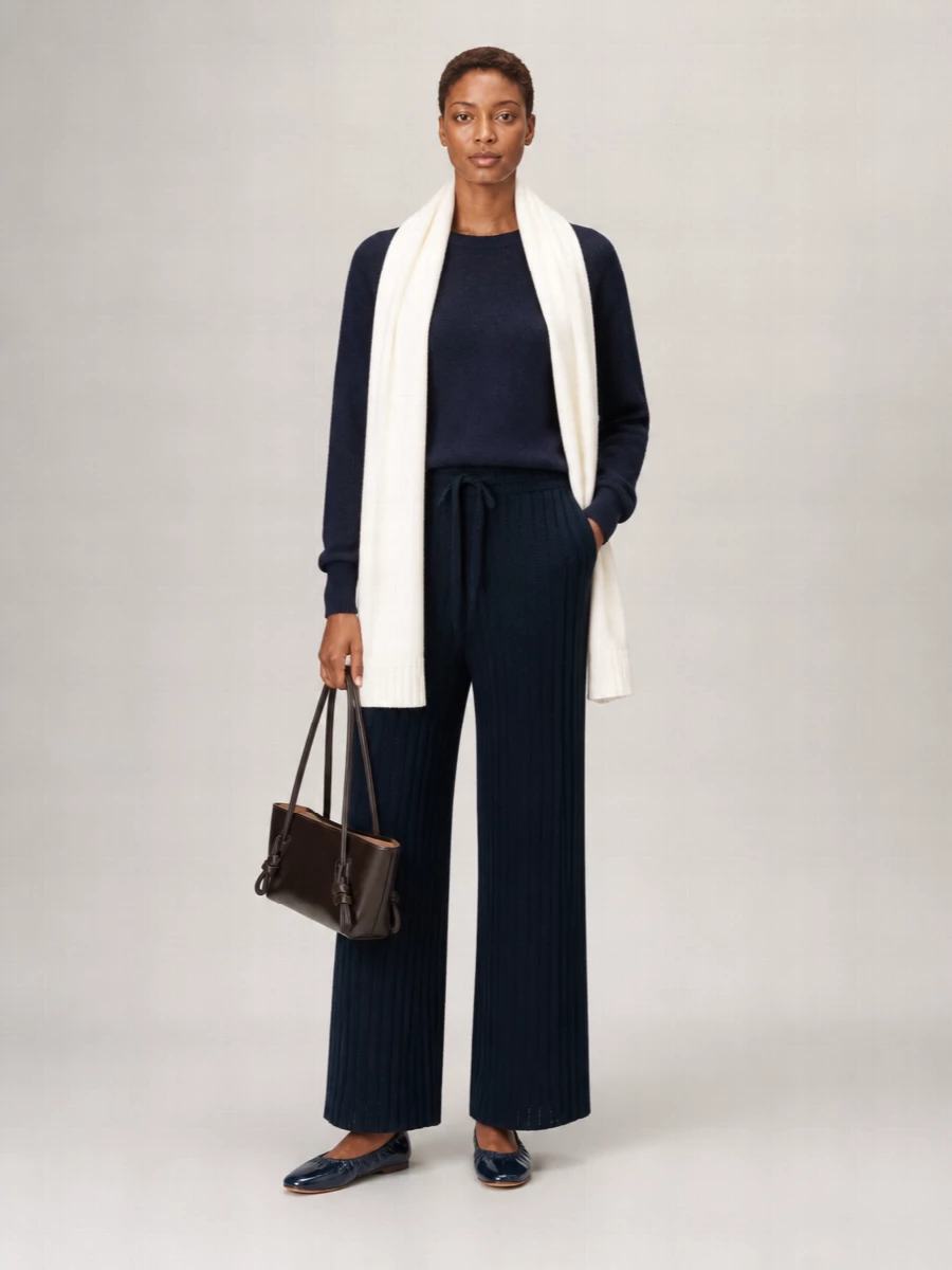 Eres Cashmere Wide-Leg Trousers