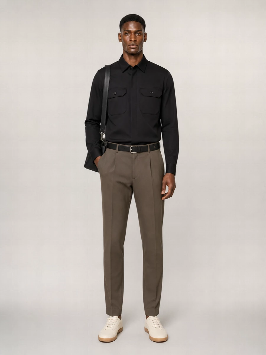 Zegna Stretch Cotton Overshirt