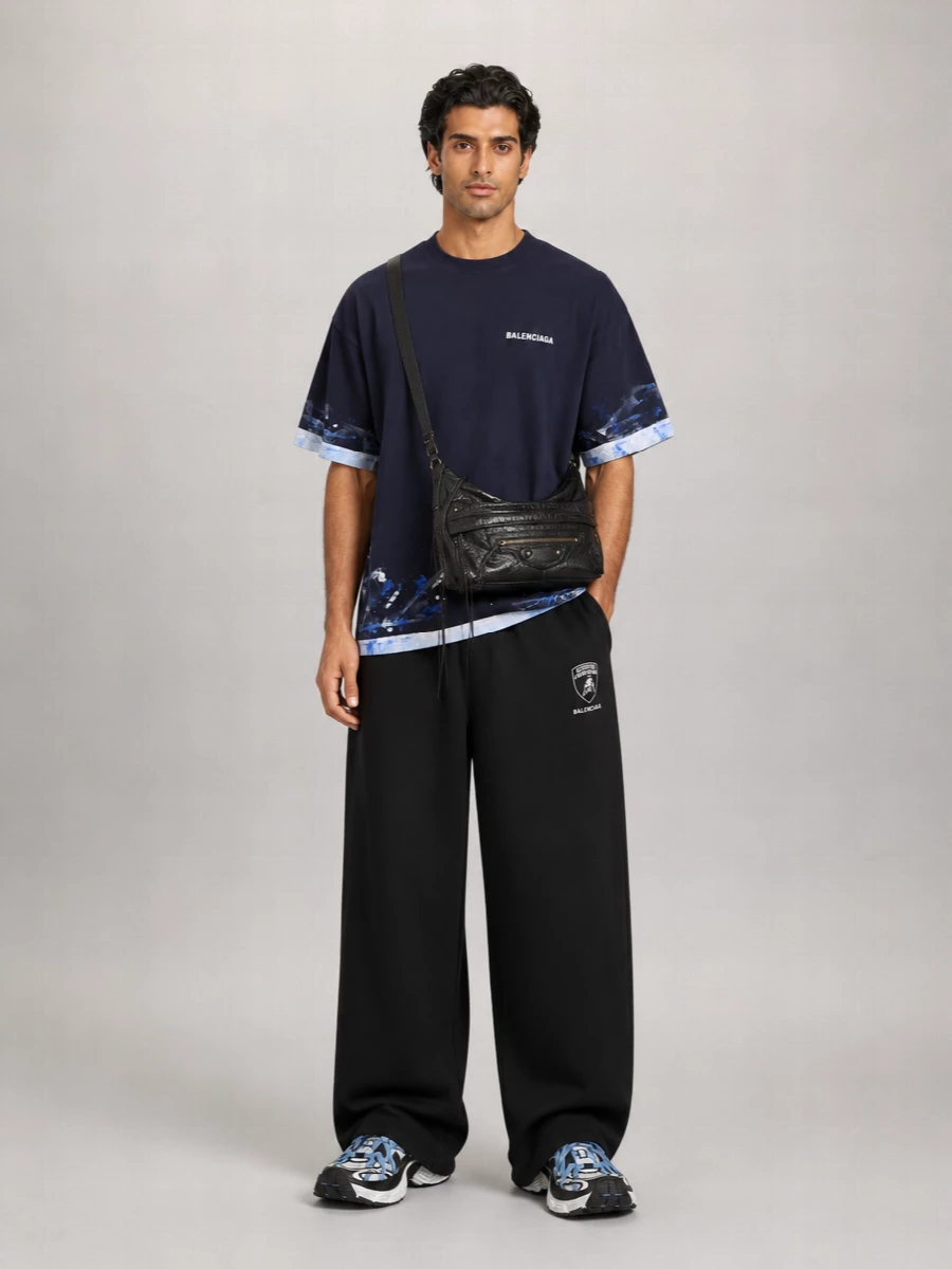 Balenciaga Cotton Oversized Layered T-Shirt