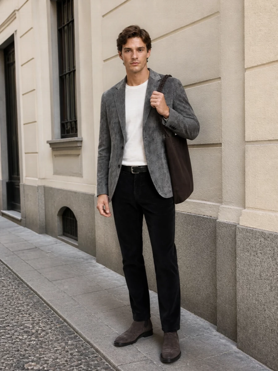 Lardini blazer jacob cohen corduroy trousers