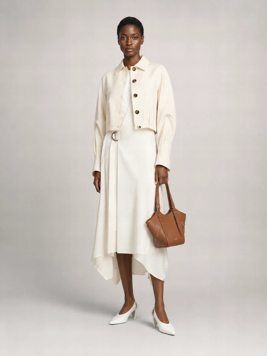 Loewe Silk Blend Single Breasted Coat