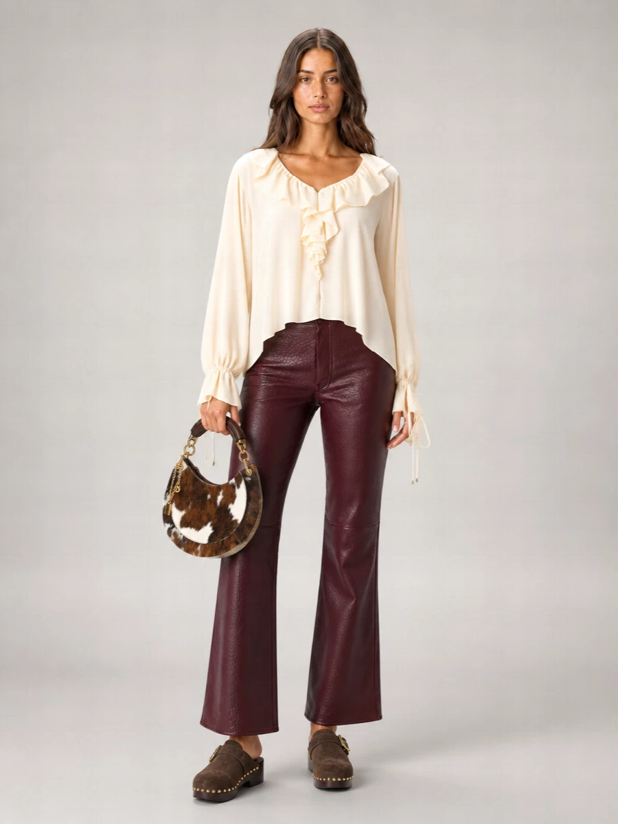 Chloé Suede Leather Jeannette Clog Mules