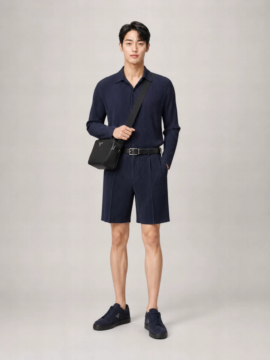 Homme Plisse Issey Miyake Straight Chino Shorts