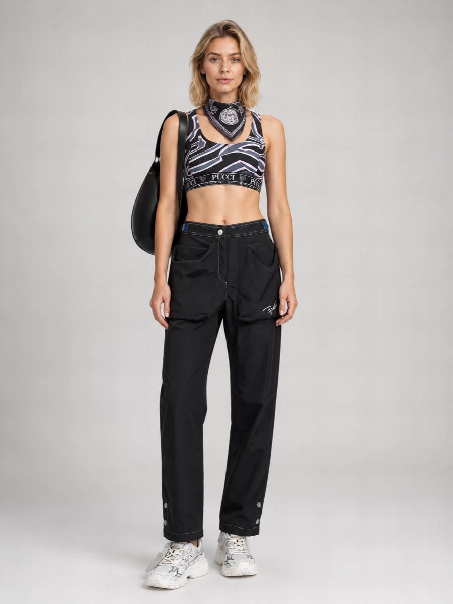 Pucci Printed Racerback Sports Bra