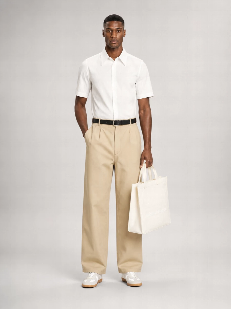 Maison Margiela Cotton Wide-Leg Trousers