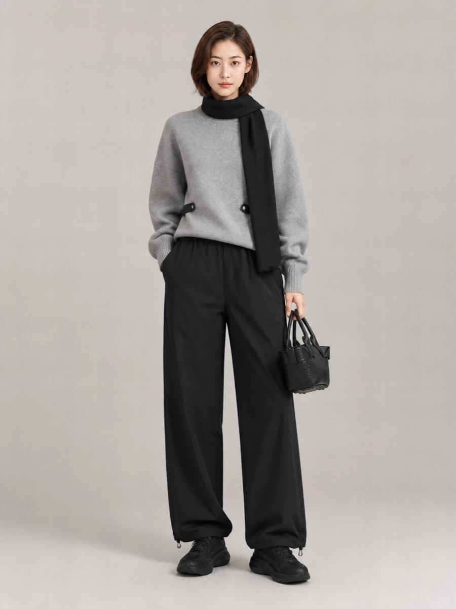 Alexander Wang Logo Cutout Wide-Leg Trousers
