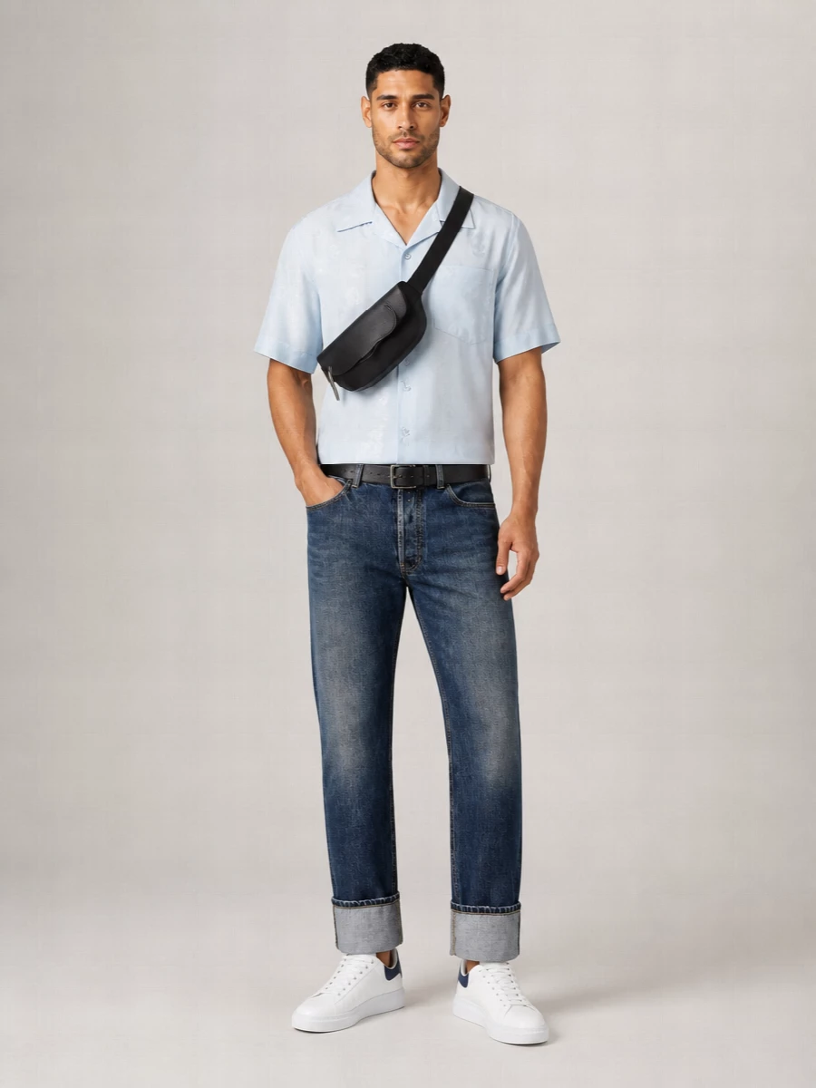 Alexander Mcqueen Cotton Straight-Leg Jeans