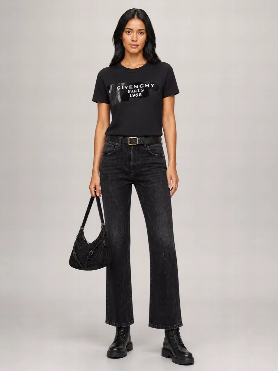 Givenchy Cotton Logo Print Short-Sleeve T-Shirt