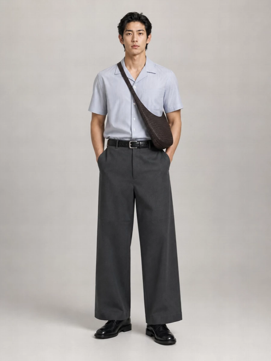 Dries Van Noten Cotton Regular-Fit Wide-Leg Trousers
