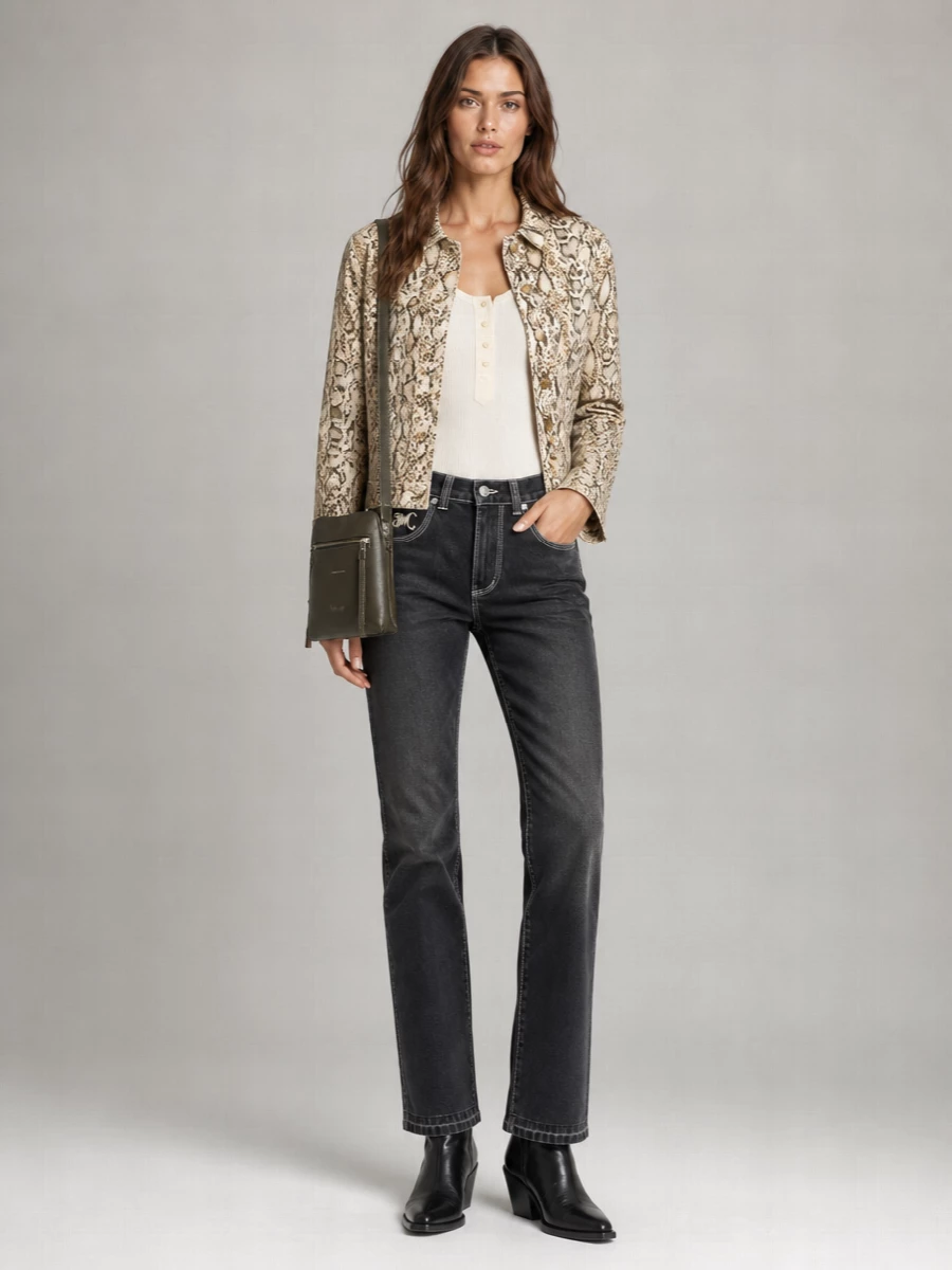 Isabel Marant Printed Linen Blend Fitted Jacket