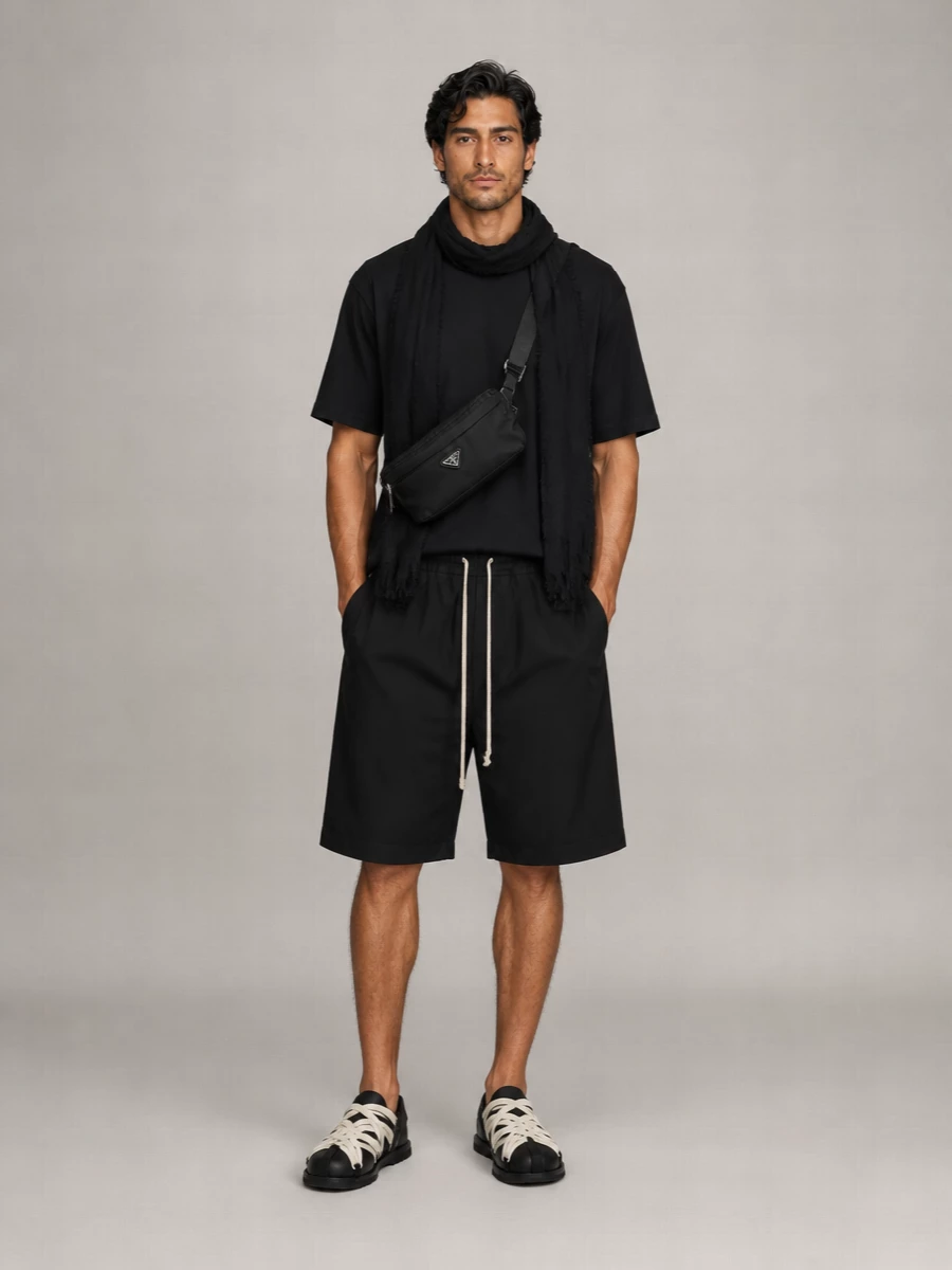Rick Owens Low-Rise Cotton Bermuda Shorts