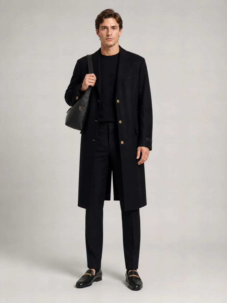 Versace Single Breasted Coat