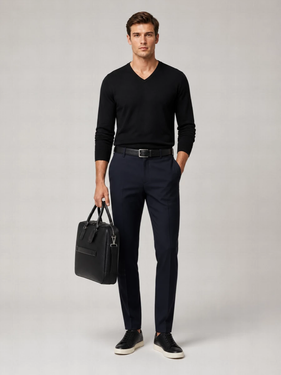 Tom Ford Wool V-Neck T-Shirt