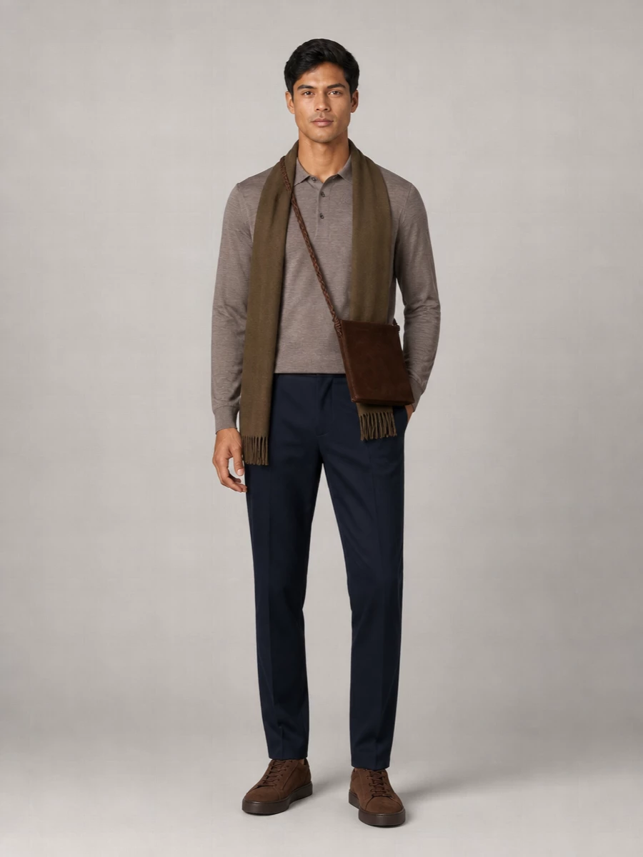 Jil Sander Suede Crossbody Bag